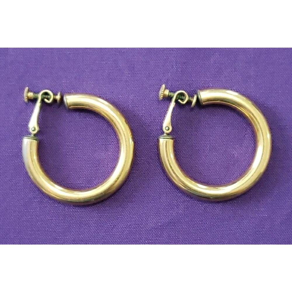 Napier Gold-Tone Hoop Earrings